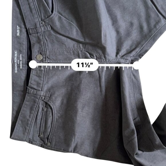 Banana Republic Travel Jean Slim Fit Mens 34x30 5-pocket Pants Dark Gray - Picture 14 of 14